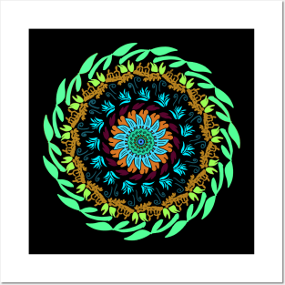 Colorful mandala art design Posters and Art